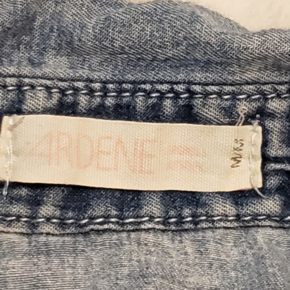 BOGO Free🦋 Ardene Button Down Tie Front Jean Shirt - Picture 7 of 12